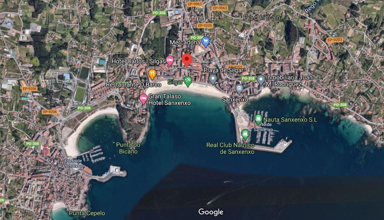 Ferienwohnung Desconectaengalicia Castelao, 50M Playa Silgar Sanxenxo Exterior foto