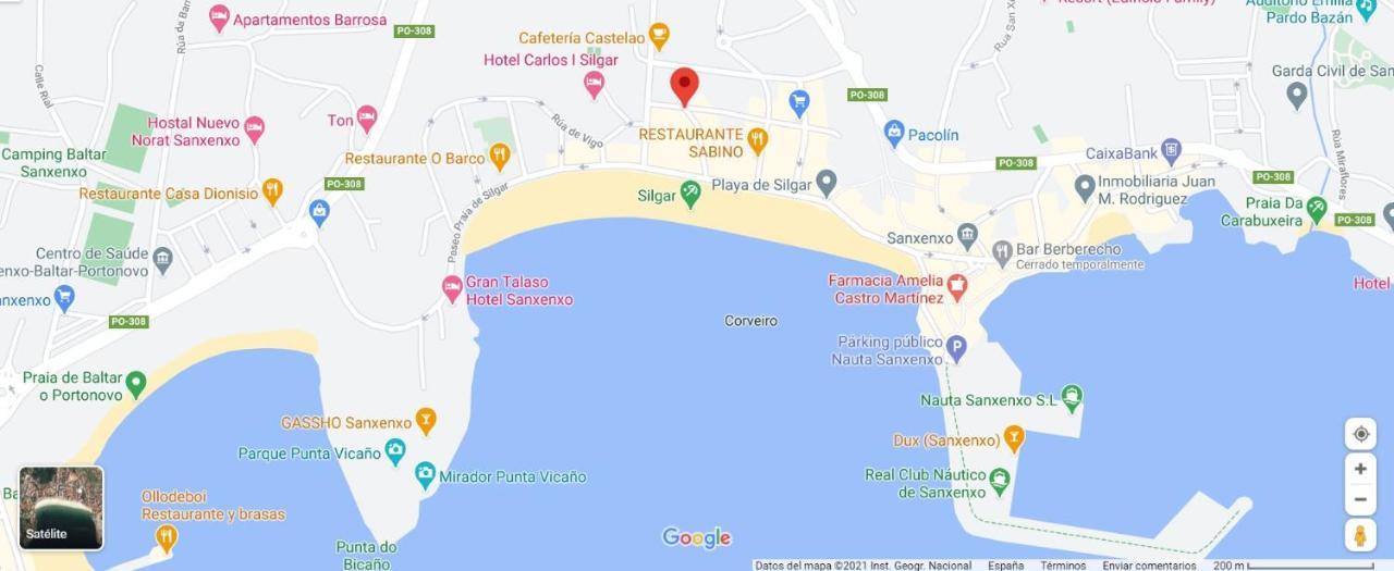 Ferienwohnung Desconectaengalicia Castelao, 50M Playa Silgar Sanxenxo Exterior foto